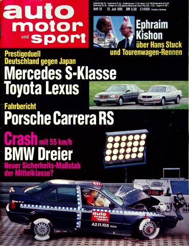 Deckblatt Auto Motor und Sport (15/1991)